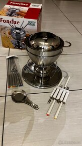 nerezové fondue pro ohřev pomocí kahanu - 3