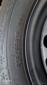 VW,AUDI.škodaPLECH KOLA 5X112, 215/60/16 - 95H - ZIMA Č - 42 - 3