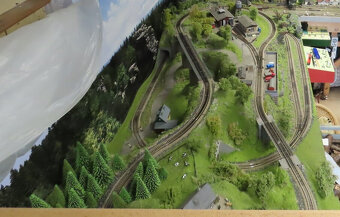 modelové kolejistě TT + lokomotivy a vagony - 3