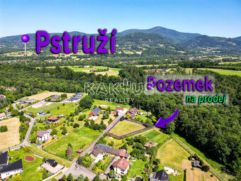 Prodej stavebního pozemku u lesa, 2180 m2, v obci Pstruží - 3