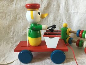 dřevěný pejsek , kacer, klaun - 3