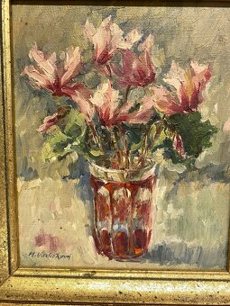 Obraz Květiny -olejomalba na plátně autorka: M.Vodičková - 3