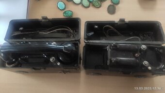dva polní telefony jeden komplet druhý bez sluchátka - 3
