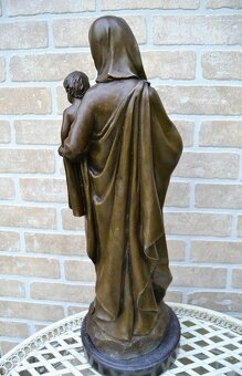 Bronzová socha - MADONA - PANNA MARIE 58 cm - 3
