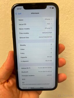 Apple iPhone 11 64GB Černý (B) Záruka - 3