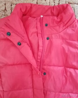 Dámský červený zimní kabát - 3