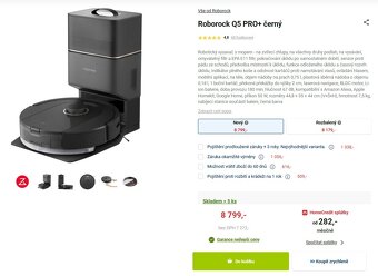 Roborock Q5 PRO+ s plno original prislusenstvim - 3