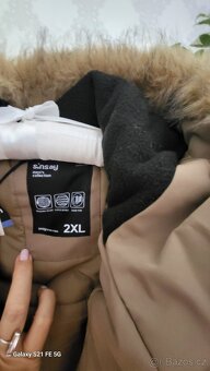 PÁNSKÁ DLOUHÁ TEPLÁ BUNDA - 2XL - NOVÁ S VISAČKOU - 3