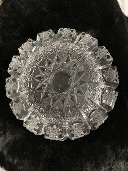 starožitné broušené sklo český křišťál - 3