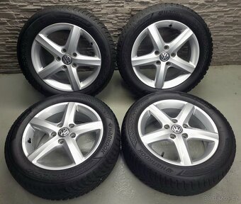 16" Originál VW Aspen 5x112 Golf 7 zimní pneu 7-8mm - 3