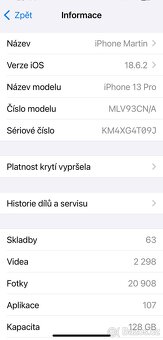 iPhone 13 Pro 128GB SUPER STAV, 1. majitel - 3