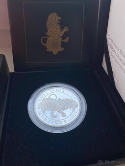 Stříbrná mince The Queen’s Beasts – White Lion of Mortimer ( - 3