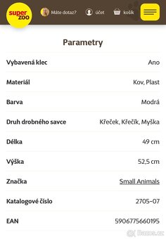 Klec a vybavení pro křečka - 3