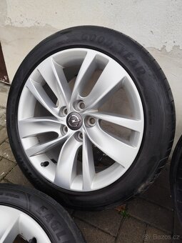 ALU 5x120 r18 OPEL + LETNÍ PNEU - 3