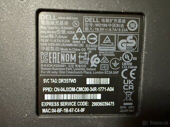 Dokovací stanice Dell K20A001 + napájecí adaptér - 3