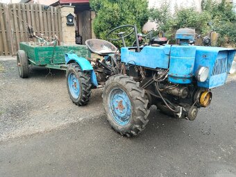 Malotraktor Tz4k-14 4x4 Agrozet Prostějov s vozíkem a sečkou - 3
