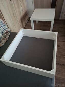 IKEA stolek LACK bílý s nástavcem - 3