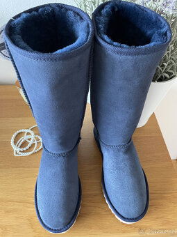 Nové modré kožené válenky sněhule boots UGG vel. 39 - 3