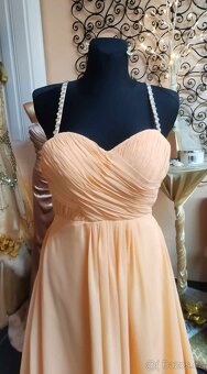 SPSPOLEČENSKÉ MATURITNÍ ŠATY S MALOU VLEČKOU vel.34/36 - 3