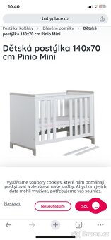 Dětská postýlka Pinio mini 140x70 - 3