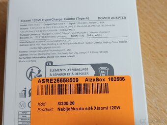 Nabíjecí adaptér Xiaomi 120W (typ A) - 3