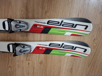 dětské lyže Elan 100cm , lyžáky LANGE 205 - 3