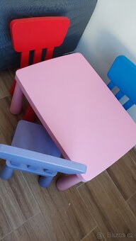 Stul+ židličky Mammut ikea - 3