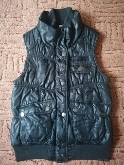 Dámská teplá černá vesta vel. 40 - 3
