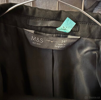 chlapecký černý oblek 170 - 3