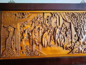 2 Krásne Čínske drevené obrazy - 3