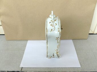 Porcelánové hodiny RoyalDux České Baroko funkční - 3
