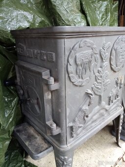 Starožitná litinová kamna Norské zn. Dovre - 3