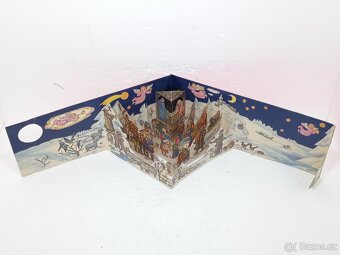 Retro velký vánoční betlém 3D - ČSSR - 3