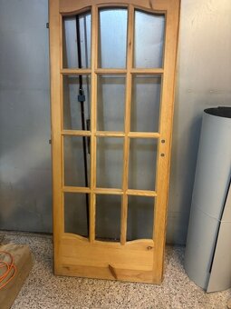 Prodám starší použité dveře ze stavby 80 cm - 3