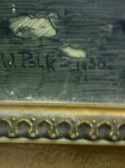Prodám starý obraz W.Polk 1930 - 3