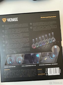 Bezdrátová herní sluchátka Yenkee PANZER – bez USB přijímače - 3