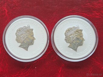 2x 1 oz stříbrná mince Slon Perth Mint 2021 a 2022 - 3