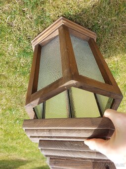 Dřevěná lampa/lucerna - 3