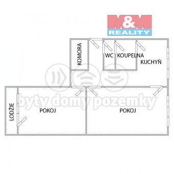 Prodej bytu 2+1, 63 m², DV, Jirkov, ul. Krušnohorská - 3