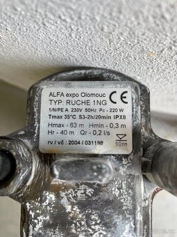Prodám ponorné čerpadlo RUCHE 1NG - 3