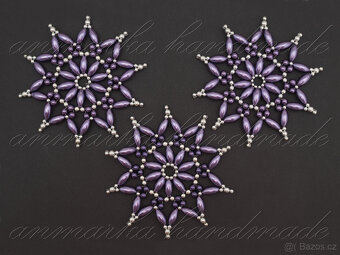 velké fialové hvězdy sada - 3