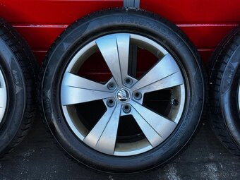 Original ALU kola Škoda 17" 6,5J ET41 + 215/55/R17 - 3
