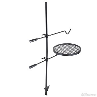 Otočný ocelový gril na stojanu - 3