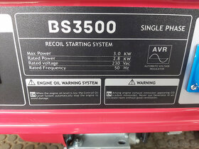 NOVÁ POZOR Elektrocentrála - generátor 3kw.... - 3