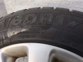 Alu kola 5x105 r17 na Opel Mokka zimní pneumatiky 215/60 r17 - 3