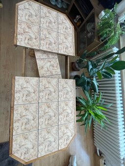 Masivní rustikální stůl – rozkládací + výškově nastavitelný - 3