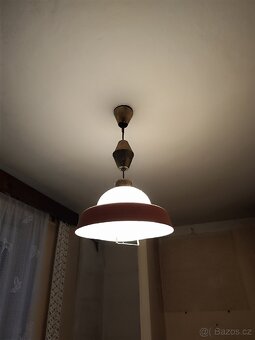 Retro lustr oranžový - 3