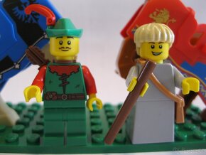 Lego castle přehoz/čabraka,kůň,zbojník forestman - 3