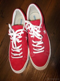 KOŽENÉ PĚKNÉ KECKY CONVERSE ALL STAR V.46 TOP STAV - 3