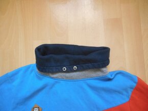 pánská Jack & Jones modrooranžová mikina, stojáček M/L - 3